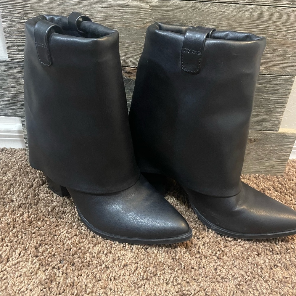 Madden Girl Black Heeled Boots